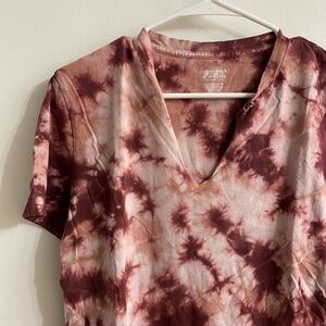 PINK tie-dye t shirt size XS